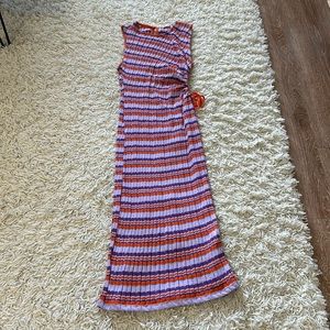 Purple & Orange Zara maxi dress